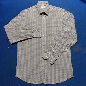 Men’s Long Sleeve Checked Button-Up Shirt
